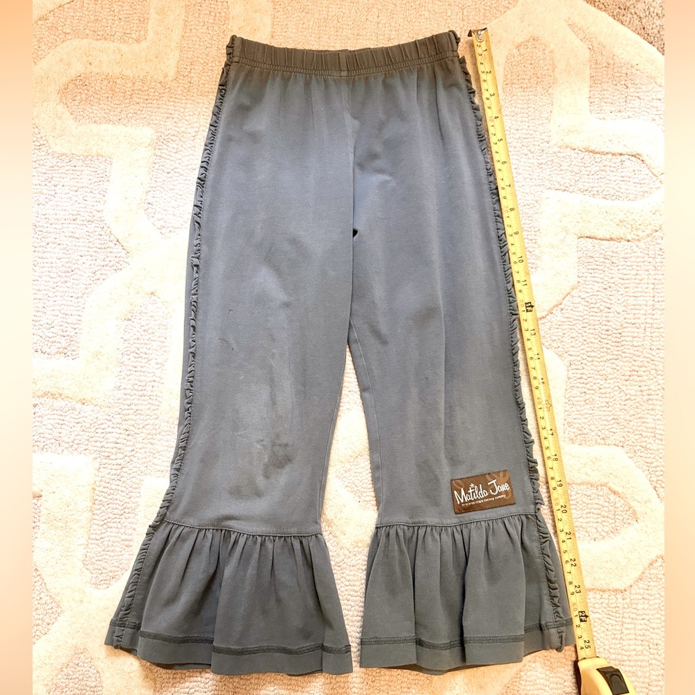 Matilda Jane Ruffle Pants, Size 6, Gray